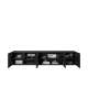 Tv-benk Asha 200x40 cm - sort - vegghengt