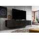 Tv-benk Asha 200x40 cm - sort - vegghengt