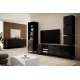 Tv-benk Asha 200x40 cm - sort - vegghengt