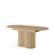 Spisebord Lovi 180-220x90 cm - eik - med ileggsplate
