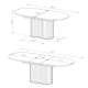 Spisebord Lovi 180-220x90 cm - eik - med ileggsplate