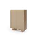 Skap Semi 104x139 cm - eik - cappuccino - 2 dører