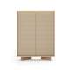 Skap Semi 104x139 cm - eik - cappuccino - 2 dører
