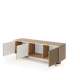 Tv-benk Semi 154x55 cm - eik - cappuccino - 3 dører
