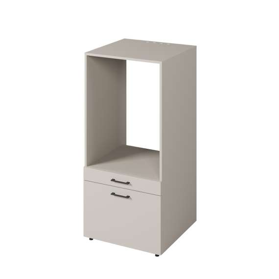 Vaskemaskinskap ASA 67x144 cm - med skuff - cashmere