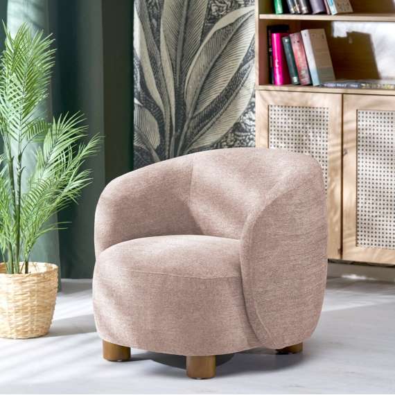 Lenestol BAKER - mørk beige
