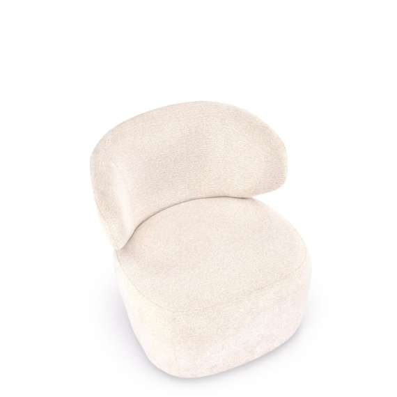 Lenestol GLEN - beige stoff - svingbar