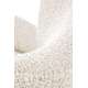 Lenestol CLAUDIO - crem farge  stoff - tre bein