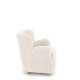 Lenestol CLAUDIO - crem farge  stoff - tre bein