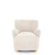 Lenestol CLAUDIO - crem farge  stoff - tre bein