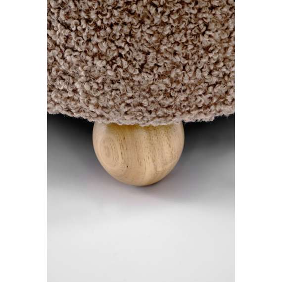 Lenestol CLAUDIO - capuccino farge  stoff - tre bein