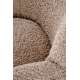 Lenestol CLAUDIO - capuccino farge  stoff - tre bein