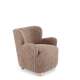 Lenestol CLAUDIO - capuccino farge  stoff - tre bein