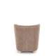 Lenestol CLAUDIO - capuccino farge  stoff - tre bein