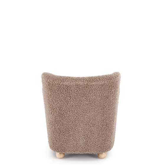 Lenestol CLAUDIO - capuccino farge  stoff - tre bein
