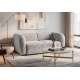 Sofa MALTA - 170x90 cm - grå teddy stoff