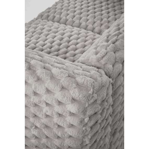 Sofa MALTA - 170x90 cm - grå teddy stoff