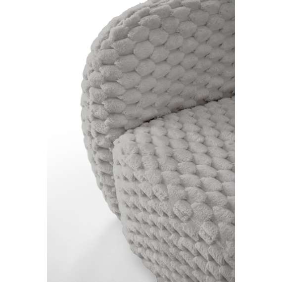 Sofa MALTA - 170x90 cm - grå kordfløyel