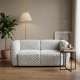 Sofa MALTA - 170x90 cm - grå kordfløyel