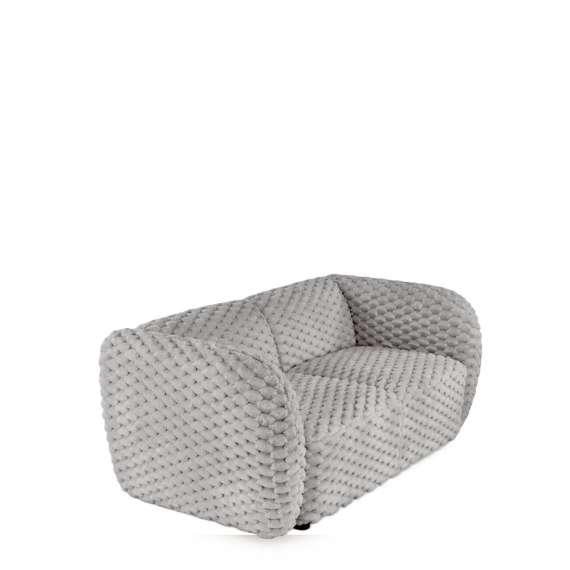 Sofa MALTA - 170x90 cm - grå kordfløyel