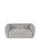 Sofa MALTA - 170x90 cm - grå kordfløyel