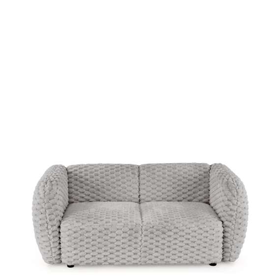 Sofa MALTA - 170x90 cm - grå teddy stoff