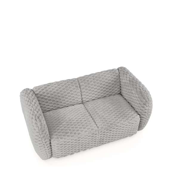 Sofa MALTA - 170x90 cm - grå kordfløyel