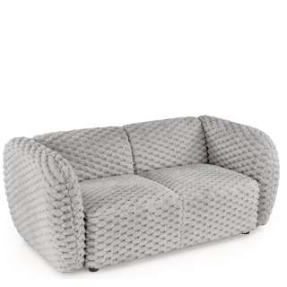 Sofa MALTA - 170x90 cm - grå teddy stoff