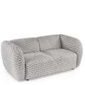 Sofa MALTA - 170x90 cm - grå kordfløyel