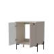 Baderomssett AMBER I - cashmere - metall bein
