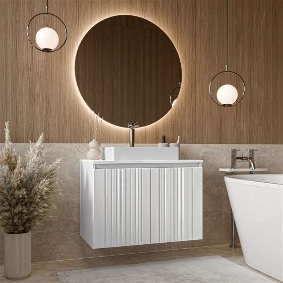 Servantskap AMI 80x57 cm - hvit matt - 2 dører