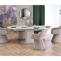 Spisebord Falone 180-220x90 cm - cashmere - uttrekkbart