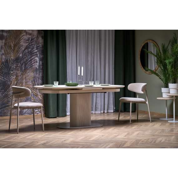 Spisebord Falone 180-220x90 cm - cashmere - uttrekkbart