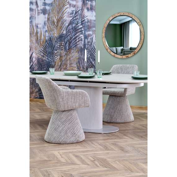Spisebord Falone 180-220x90 cm - cashmere - uttrekkbart
