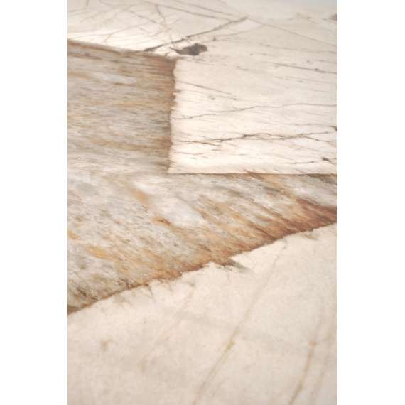 Spisebord Alter 180-260x90 cm - beige marmor - uttrekkbart
