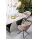 Spisebord Alter 180-260x90 cm - beige marmor - uttrekkbart