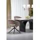 Spisebord Alter 180-260x90 cm - beige marmor - uttrekkbart