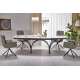 Spisebord Alter 180-260x90 cm - beige marmor - uttrekkbart