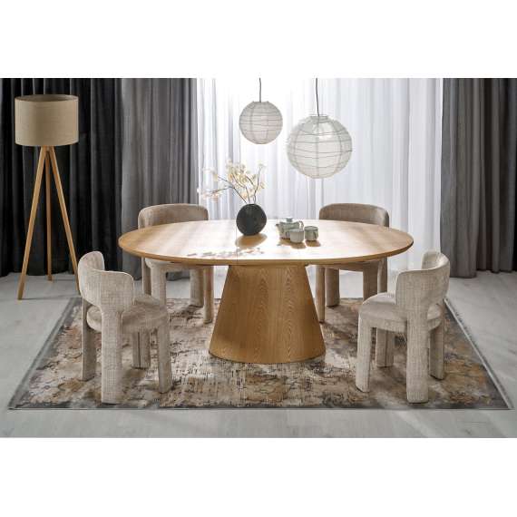 Spisebord Calypso 160-200x100 cm - uttrekkbart - eikefinér