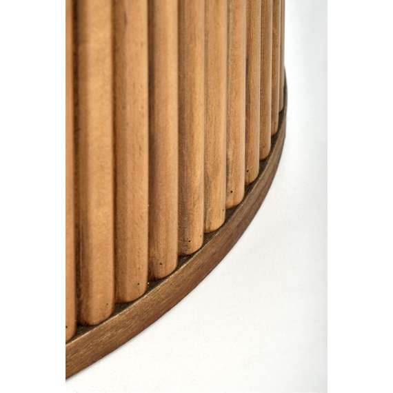 Spisebord Bruno 120 cm - marmur - valnøtt