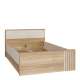 Seng ARKAN 120x200 cm - eik mauvella - beige sand - 2 skuffer