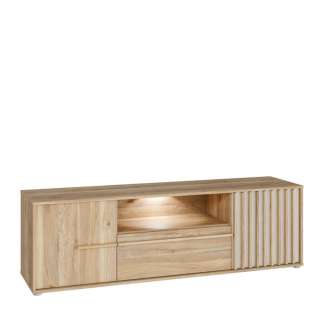 Tv-benk ARKAN 163x50 cm - eik mauvella- 2 dører - 1 skuff