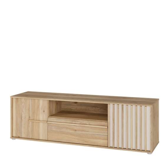Tv-benk ARKAN 163x50 cm - eik mauvella- 2 dører - 1 skuff