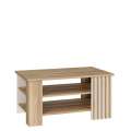Sofabord ARKAN 100x60 cm - eik mauvella - beige sand