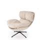 Lenestol ROGER - beige stoff - svingbar