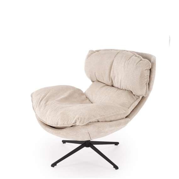 Lenestol ROGER - beige stoff - svingbar