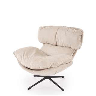 Lenestol ROGER - beige stoff - svingbar