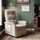 Lenestol NAXOS - reclinerfunksjon - beige stoff