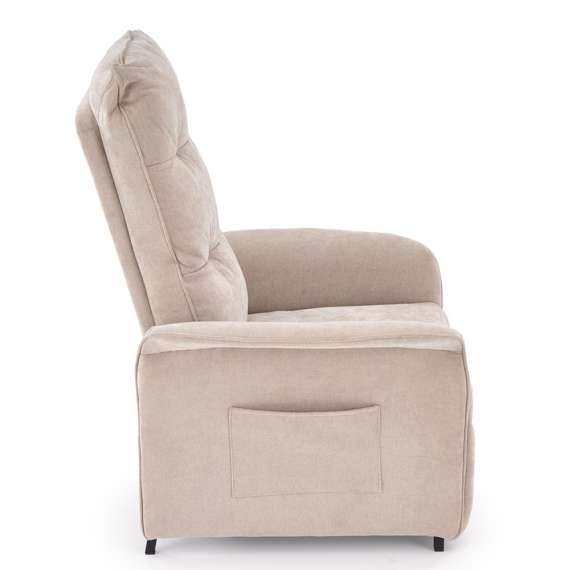 Lenestol NAXOS - reclinerfunksjon - beige stoff