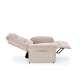 Lenestol NAXOS - reclinerfunksjon - beige stoff